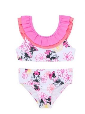 Character Toddler Girl Ruffle Bikini Swimsuit, Two-Piece